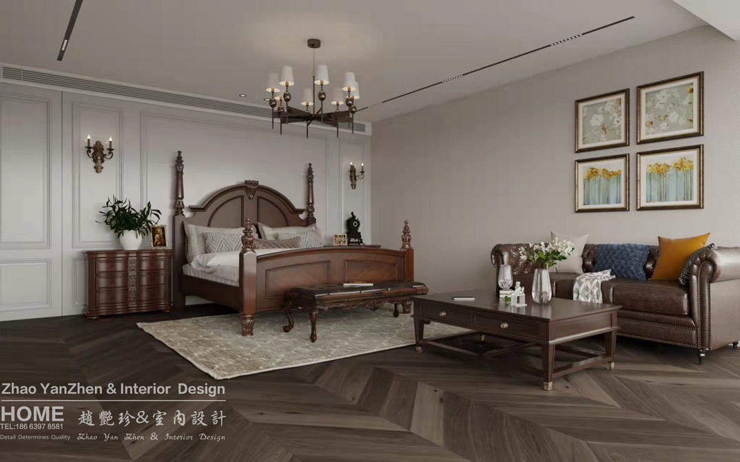 璞麗豪庭287㎡疊拼上疊二樓主臥美式輕奢風(fēng)格裝修案例效果圖-詳細.jpg